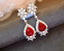 14K GOLD 4.05 CTW NATURAL RUBY & DIAMOND EARRINGS