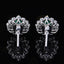 14K GOLD 0.83 CTW VIVID GREEN NATURAL EMERALD & DIAMOND EARRINGS