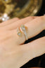 14K GOLD 1 CT NATURAL H DIAMOND RING