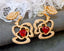 14K GOLD 3.70 CTW NATURAL RUBY & DIAMOND EARRINGS