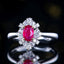 14K GOLD 0.97 CTW NATURAL RUBY & DIAMOND RING