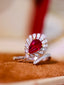 14K GOLD 0.98 CTW NATURAL RUBY & DIAMOND RING