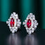 14K GOLD 1.75 CTW NATURAL RUBY & DIAMOND EARRINGS