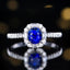 14K GOLD 1.37 CTW NATURAL SAPPHIRE & DIAMOND RING