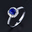 14K GOLD 1.37 CTW NATURAL SAPPHIRE & DIAMOND RING