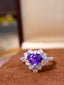 14K GOLD 2.61 CTW NATURAL SAPPHIRE & DIAMOND RING