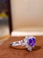 14K GOLD 2.61 CTW NATURAL SAPPHIRE & DIAMOND RING