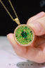 14K GOLD 1.2 CTW NATURAL TOURMALINE & DIAMOND PENDANT