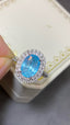 14K GOLD 4.13 CTW NATURAL PARAIBA TOURMALINE & DIAMOND RING/PENDANT