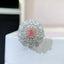 GIA CERTIFIED 14K GOLD 1.86 CTW NATURAL PINK DIAMOND & DIAMOND RING/PENDANT