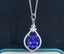 14K GOLD 4.02 CTW NATURAL TANZANITE & DIAMOND PENDANT