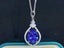 14K GOLD 4.02 CTW NATURAL TANZANITE & DIAMOND PENDANT