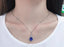 14K GOLD 4.02 CTW NATURAL TANZANITE & DIAMOND PENDANT