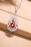 14K GOLD 1.42 CTW NATURAL RUBY & DIAMOND PENDANT