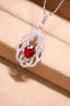 14K GOLD 1.42 CTW NATURAL RUBY & DIAMOND PENDANT