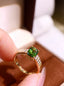 14K GOLD 1.74 CTW NATURAL TOURMALINE & DIAMOND RING