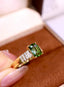 14K GOLD 1.74 CTW NATURAL TOURMALINE & DIAMOND RING