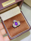 14K GOLD 6.1 CTW NATURAL STAR SAPPHIRE & DIAMOND RING