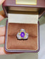 14K GOLD 6.1 CTW NATURAL STAR SAPPHIRE & DIAMOND RING