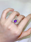 14K GOLD 6.1 CTW NATURAL STAR SAPPHIRE & DIAMOND RING