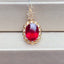 14K GOLD 2.2 CT NATURAL TOURMALINE & DIAMOND PENDANT