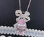 14K GOLD 13.17 CTW NATURAL MORGANITE & DIAMOND PENDANT