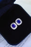 14K GOLD 0.97 CTW NATURAL SAPPHIRE & DIAMOND EARRINGS