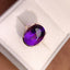 14K GOLD 9.71 CTW NATURAL AMETHYST & DIAMOND RING