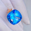 14K GOLD 19.15 CT NATURAL TOPAZ & DIAMOND RING