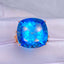 14K GOLD 19.15 CT NATURAL TOPAZ & DIAMOND RING