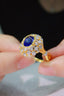 14K GOLD 1.4 CTW NATURAL SAPPHIRE & DIAMOND RING