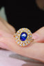 14K GOLD 1.4 CTW NATURAL SAPPHIRE & DIAMOND RING