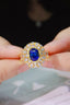 14K GOLD 1.4 CTW NATURAL SAPPHIRE & DIAMOND RING