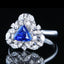 14K GOLD 1.62 CTW NATURAL SAPPHIRE & DIAMOND RING/PENDANT