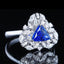 14K GOLD 1.62 CTW NATURAL SAPPHIRE & DIAMOND RING/PENDANT