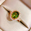 14K GOLD 2.96 CTW NATURAL TOURMALINE & DIAMOND RING