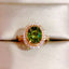 14K GOLD 2.96 CTW NATURAL TOURMALINE & DIAMOND RING