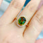 14K GOLD 2.96 CTW NATURAL TOURMALINE & DIAMOND RING