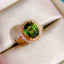 14K GOLD 2.96 CTW NATURAL TOURMALINE & DIAMOND RING