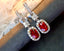 14K GOLD 3.18 CTW NATURAL RUBY & DIAMOND EARRINGS