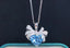 14K GOLD 3.31 CTW NATURAL AQUAMARINE & DIAMOND PENDANT