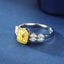 14K GOLD 1.49 CTW NATURAL YELLOW DIAMOND & DIAMOND RING