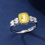 14K GOLD 1.49 CTW NATURAL YELLOW DIAMOND & DIAMOND RING