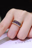 14K GOLD 1.54 CTW VIVID BLUE NATURAL SAPPHIRE & DIAMOND RING