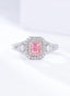 14K GOLD 0.93 CTW NATURAL PINK DIAMOND & DIAMOND RING