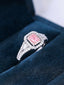 14K GOLD 0.93 CTW NATURAL PINK DIAMOND & DIAMOND RING