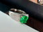 14K GOLD 2.63 CTW VIVID GREEN NATURAL EMERALD & DIAMOND RING