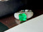 14K GOLD 2.63 CTW VIVID GREEN NATURAL EMERALD & DIAMOND RING