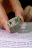 14K GOLD 1.78 CTW NATURAL EMERALD & DIAMOND RING