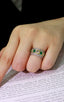 14K GOLD 1.78 CTW NATURAL EMERALD & DIAMOND RING